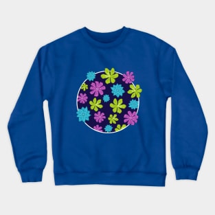 FOLK FEST FLORAL Winter Mix Crewneck Sweatshirt